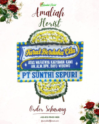 Papan Bunga Duka di Banjarmasin Timur