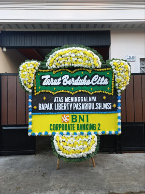 Papan Bunga Duka di Banjarmasin Timur