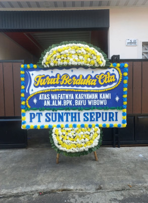 Papan Bunga Duka di Banjarmasin Timur