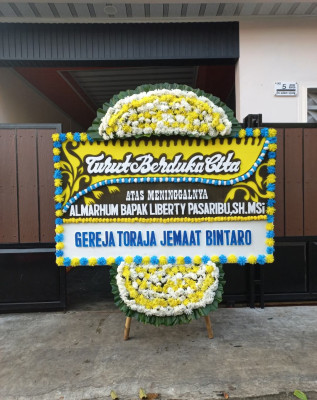 Papan Bunga Duka di Banjarmasin Timur