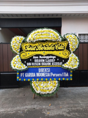 Papan Bunga Duka di Banjarmasin Timur