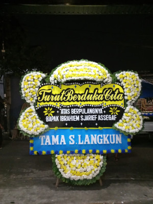 Papan Bunga Duka di Banjarmasin Timur