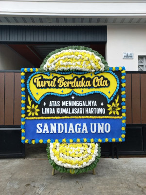 Papan Bunga Duka di Banjarmasin Timur